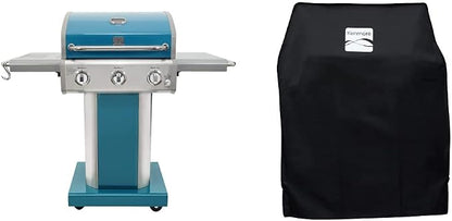 Kenmore 3-Burner Outdoor BBQ Grill + Grill Cover for 2-3 Burner Grills