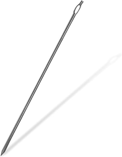 SpitJack Meat Trussing Needle and Butchers Cooking Twine Kit for Sewing Up Whole Hog, Pig, and Roasting Chicken and Turkey. 7 Inch Stainless Steel Needle and 185 Feet of Cotton Kitchen String.