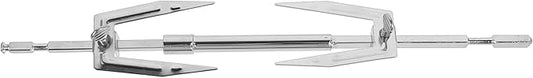 ABOOFAN Stainless Steel Rotisserie Fork for Air Fryer Grill Roasted Chicken Holder with Stable Bracket for Bbq Outdoor Cooking 15.74X1.77X0.98 Inches