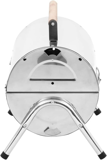 Portable Tabletop Charcoal BBQ Grill Stainless Steel Double Grids,Charcoal BBQ Barbecue Grill Camping Stand for Outdoor Cooking Portable,for Tailgating Patio Backyard Camping and Anywhere