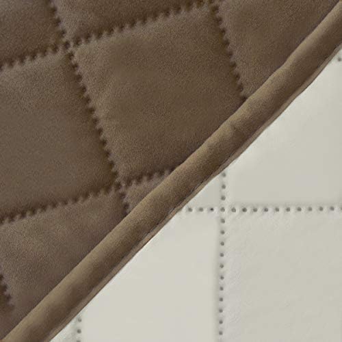 Easy-Going Reversible Couch Cover, 4 Seater Sofa, Camel/Ivory | XX-Large Sofa, Washable Slipcover For Dogs, Water Resistant Mat, Living Room, Non-Slip Sofa Cover, Pet Friendly