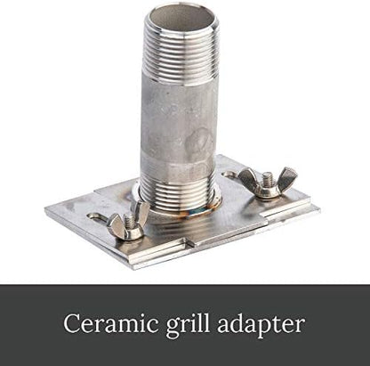 Big Kahuna Cold Smoke Generator with Ceramic Grill Adapter – Heavy-Duty USA-Made Aluminum Body, Includes Adapter for Ceramic Grills and Smokers – 1.5 hr Burn Time