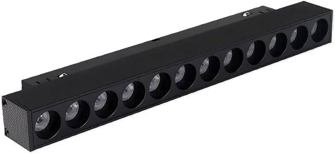 MiBOXER MG2-10N-ZL 10W/20W CCT Magnetic Grille Light Zigbee 3.0+2.4G, Dual White Smart Dimmable 2700-6500K, Snap-in 48V Magnetic Track Linear Rail Light, Compatible with Alexa