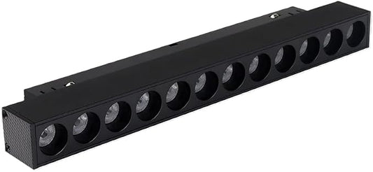 MiBOXER MG2-10N-ZL 10W/20W CCT Magnetic Grille Light Zigbee 3.0+2.4G, Dual White Smart Dimmable 2700-6500K, Snap-in 48V Magnetic Track Linear Rail Light, Compatible with Alexa