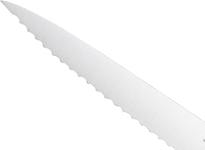 Mercer Culinary M23408 Millennia Black Handle, 8-Inch Wavy Edge, Utility Knife