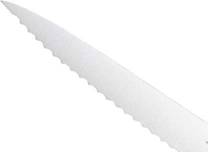 Mercer Culinary M23408 Millennia Black Handle, 8-Inch Wavy Edge, Utility Knife