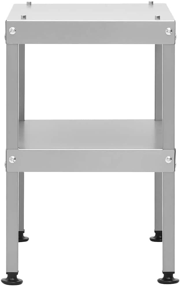 Outdoor BBQ Oven Smoker with Prep Table, Galvanized Steel Vertical Smoking Grill with Thermometer, Glass Window, Storage Shelves, and Wood Chips, 43.3 Inch Tall
