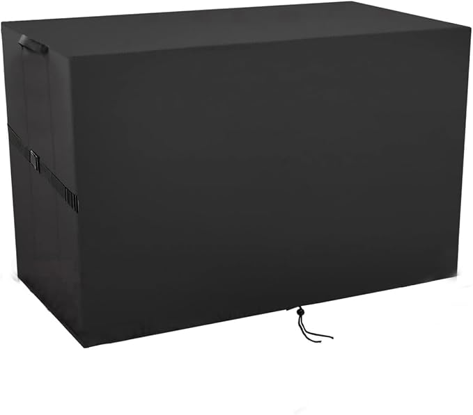 Outdoor Storage Box Cover，Waterproof Resin Storage Bin Cover Deck Box Covers-25"L x 22.75"W x 46.75"H