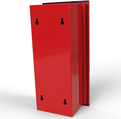 Fire Extinguisher Box Large Size 23 inch Height up to 12 lb | Fire Extinguisher Storage | Weaterproof Cabinet | Fire Extinguishers Wall Mounted Box | Visible Fire Safety Cabinet Storage | Wall-Fixed