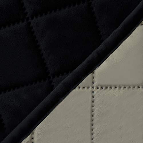 Easy-Going Reversible Couch Cover, 4 Seater Sofa, Black/Beige | XX-Large Sofa, Washable Slipcover For Dogs, Water Resistant Mat, Living Room, Non-Slip Sofa Cover, Pet Friendly