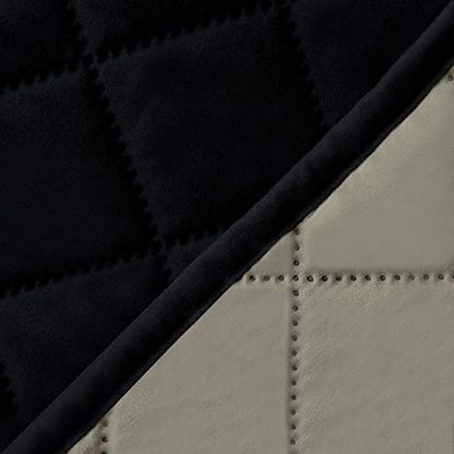 Easy-Going Reversible Couch Cover, 4 Seater Sofa, Black/Beige | XX-Large Sofa, Washable Slipcover For Dogs, Water Resistant Mat, Living Room, Non-Slip Sofa Cover, Pet Friendly