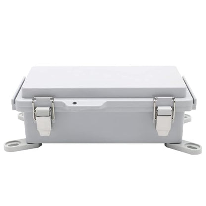 Electrical Waterproof Custom Junction Box, Outdoor Hinged Clear Cover Stainless Steel Buckles, Plastic Enclosure Weatherproof Box IP67 Case 7.9 * 3.9 * 2.8(200×100×70mm)