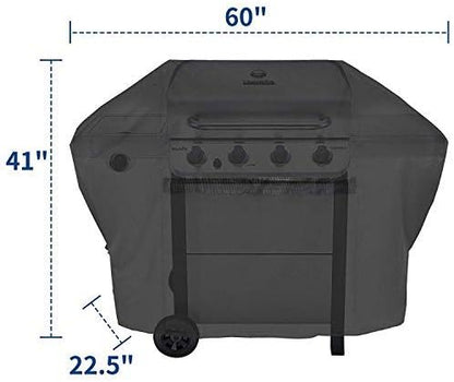 iCOVER 60in Grill Cover, 600D Heavy Duty Waterproof BBQ Grills Covers, UV Resistant & No Fading, for Weber Char Broil Holland Jenn Air Brinkmann Dyna-Glo