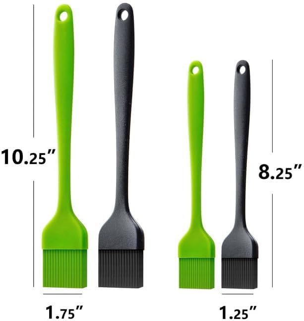 Silicone Basting Pastry Brush for Baking Cooking Bbq Grill Spread Oil Butter Sauce 4 Pack