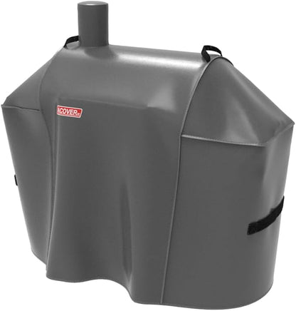 Offset Smoker Cover, Waterproof Grill Cover, 56.5 inch Brown Fits Expert Grill