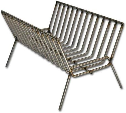 Argentine Iron Grill asado brasero parrilla. Premium Brasero. Brazier (Stainless Steel)
