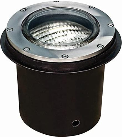 DABMAR LIGHTING LV306-SS304-SLV Well Light W/Out Grill W/Sleeve 35 Watt 12 Volts, Stainless Steel