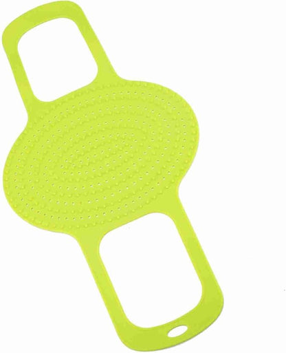 Heat Resistant Turkey Lifter, Silicone Roasting Rack Non Stick, Food Grade Silicone Non Stick Turkey Lifter with Anti Scald Feature Turkey Lifter for Roasts (Green)