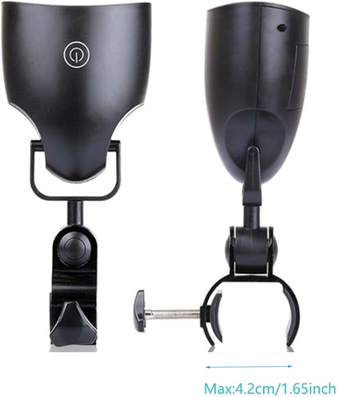 SEIWEI LED Barbecue Grill Light 180 Degree with 10 Super Bright LED Lights BBQ Outdoor Lamp White Lighting Batteries Included for Most Grill Handle for Electric Grill and Camping, Biking, Reading