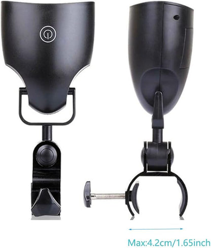 SEIWEI LED Barbecue Grill Light 180 Degree with 10 Super Bright LED Lights BBQ Outdoor Lamp White Lighting Batteries Included for Most Grill Handle for Electric Grill and Camping, Biking, Reading