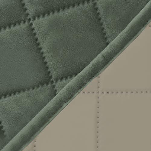Easy-Going Reversible Couch Cover, 4 Seater Sofa, Greyish Green/Beige | XX-Large Sofa, Washable Slipcover For Dogs, Water Resistant Mat, Living Room, Non-Slip Sofa Cover, Pet Friendly