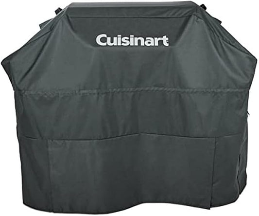 Cuisinart Heavy-Duty 4-5 Burner Gas Grill Cover, Fade, UV and Weather Resistant, Durable and Convenient All Weather Cover with Drawstrings and Buckle Straps