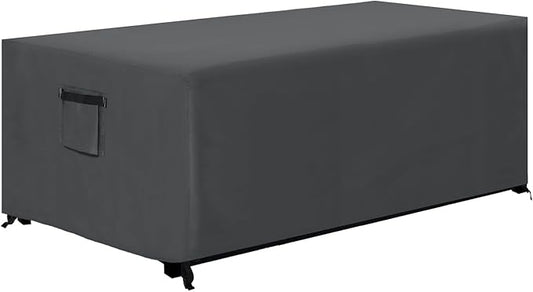ABCCANOPY Patio Deck Box Cover Waterproof And Dustproof Winter Protection Outdoor Storage Box Cover Universal Furniture Cover 54x28x24 Grey