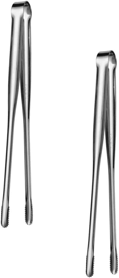 YARNOW Japanese Style Stainless Steel Barbecue Tongs 12 Inch Thickened Korean Grill Food Clamp for Outdoor Cooking and Steak Grilling