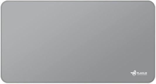 FLASLD Heavy-Duty Multi-Purpose Fireproof 24 X 42 inches Floor Mat for Indoor or Outdoor Use, Grill Pad for Fireplace, Kitchen Stove, CookTop and Hearth, Premium Deck and Patio Grill Mat, Gray