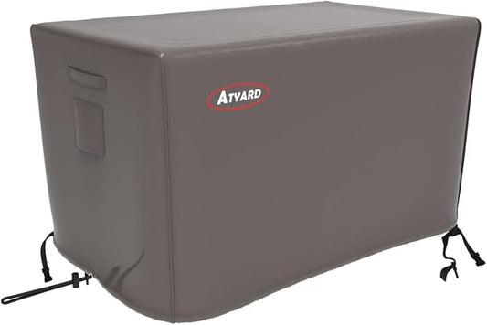 ATYARD 42-inch Outdoor Cover for Keter Unity (Small) Portable Table - UV Resistant, Breathable, All Weather (42" L x 24" W x 32" H) Brown