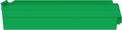 Akro-Mils 30158 Heavy Duty Plastic Shelf Bins, 18"x 8"x 4", Green, 12-Pack | Heavy Duty Nesting Storage Bins for Garage, Closet, Refrigerator, Kitchen, Cabinet, Drawer Organization, Pantry Organization