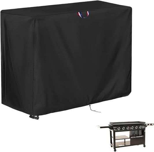 Grill Cover for Royal-Gourme-t GB6000 Propane Gas Griddle, Outdoor Waterproof Cover for 6-Burner Griddle Flat Top Grill Cover- 77x26x36 inch