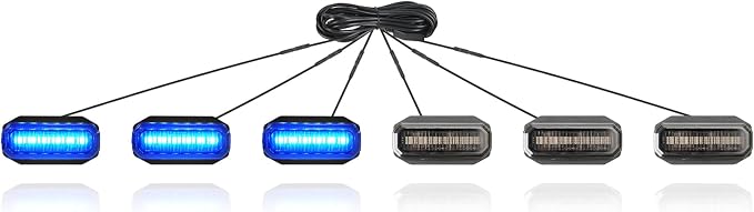 RGB LED Grille Lights Compatible with 2024 2025 Jeep Wrangler JL JLU JT Original Factory Grille, RGB Adjustable Atmosphere Exterior Grill Lights Remote APP Control, 6PCS