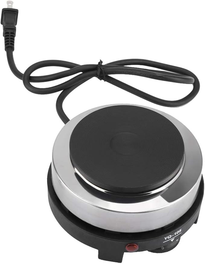 110V Mini Electric Stove,Portable 500W Multifunctional Stove Kitchen Dormitory Camping for Soup Coffee Porridge Hot Pot