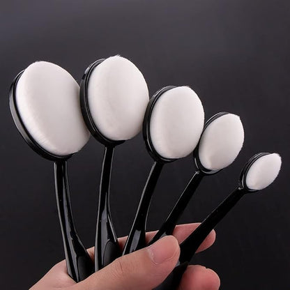 UNIMEIX 5 Pack Blending Brush for Card Making Crafting Ink Blender Brushes Set Tool Paper Background Brush Drawing Scrapbooking & Stamping Supplies (Black)