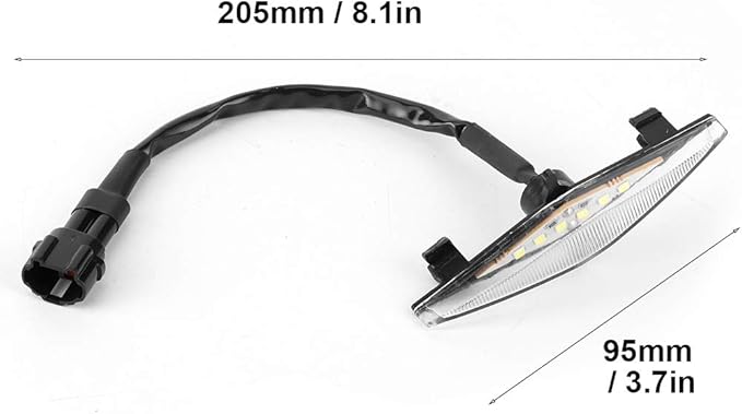 4Pcs Grille Lamp Front Mesh LED Lights for TRD Pro 2014-2019 Black Shell Yellow Light - Durable Waterproof ABS, Bright Safety Lighting, Easy Install for Off - Road (White Case)