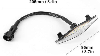 Grille Lamp LED Lights Bright Light for Pro 2014-2019 ABS Plastic 4 Pcs (White Case)