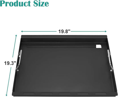 Full-Size Griddle Inserts for Chargriller Grills | For Char-Griller 5050 3001 5650 3030 3725, King Griller 3008 5252 Grill, Flat Top Griddle