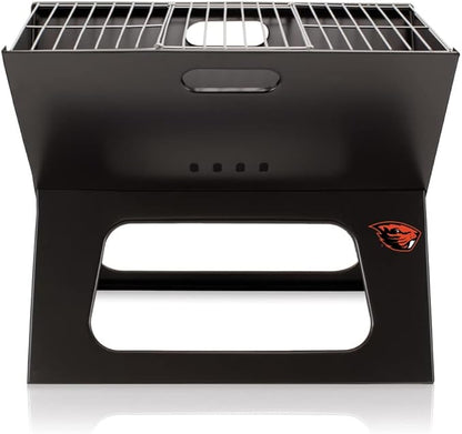 PICNIC TIME NCAA Oregon State Beavers X-Grill Portable Grill - Camping Grill - Small Charcoal Grill for Tailgating