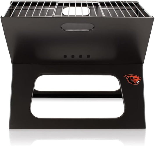 PICNIC TIME NCAA Oregon State Beavers X-Grill Portable Grill - Camping Grill - Small Charcoal Grill for Tailgating