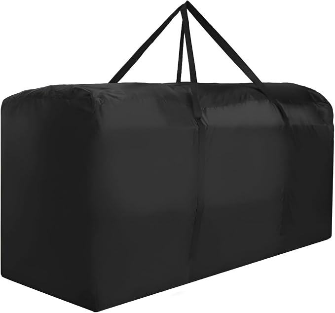 Outdoor Cushion Storage Bag Waterproof Extra Large Protective Zippered Patio Cushion Storage Bags Furniture Storage Bag with Handles, 48 Inches L x 15 Inches W x 22 Inches H 1 Pack
