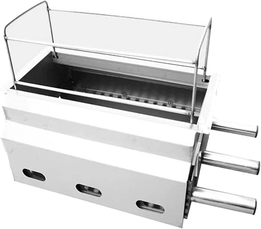Small Portable Charcoal Grill Smokeless BBQ Grill Tabletop Portability Grill for Outdoor Cooking Barbecue Camping BBQ Indoor household for Small Patio Backyard