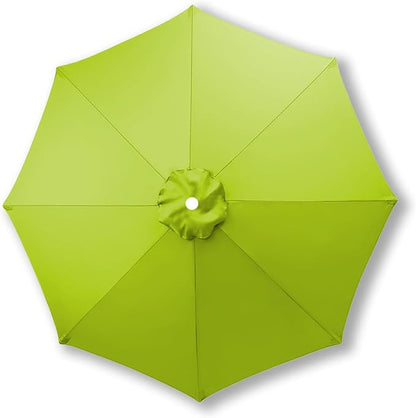 10ft/9ft/7.5ft Patio Umbrella Replacement Canopy for 6/8 Ribs, Outdoor Market Patio Table Umbrella Top Canopy Cover for Backyard Garden Courtyard Swimming Pool