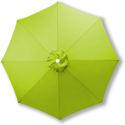 10ft/9ft/7.5ft Patio Umbrella Replacement Canopy for 6/8 Ribs, Outdoor Market Patio Table Umbrella Top Canopy Cover for Backyard Garden Courtyard Swimming Pool
