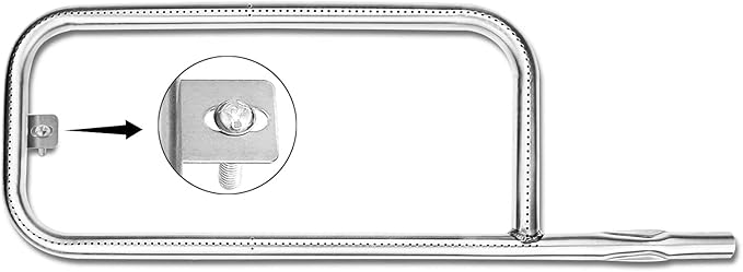 41862 Grill Burner for Weber Q200, Q220, Q2000 Q2200, 396000, 396001, 396002, 566002, 53060001, 304 Stainless Steel 20.5 Inches Grill Burner Tube Pipe Kit Replacement for Weber 69956/60041