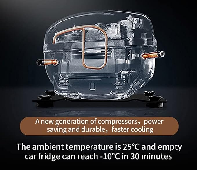 RV Car Protable Refrigerator 12V 24V 34 Quart 32L Drawer Freezer for Truck Van RV Camper SUV Boat Travel Camping Road Trips Tailgating -4℉~50℉