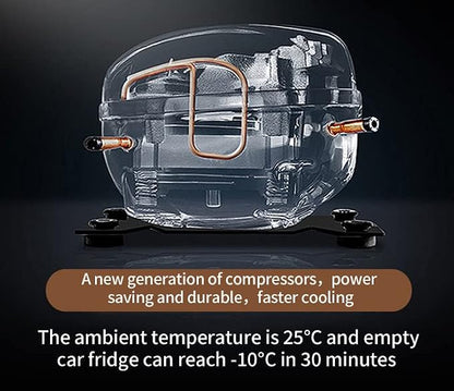 RV Car Protable Refrigerator 12V 24V 34 Quart 32L Drawer Freezer for Truck Van RV Camper SUV Boat Travel Camping Road Trips Tailgating -4℉~50℉