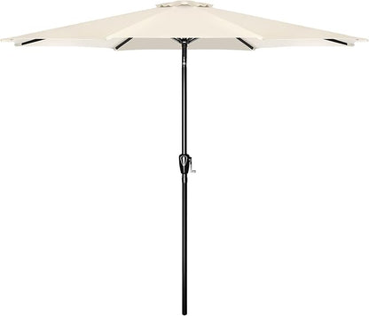 Simple Deluxe 9' Patio Umbrella Outdoor Table Market Yard Umbrella with Push Button Tilt/Crank
