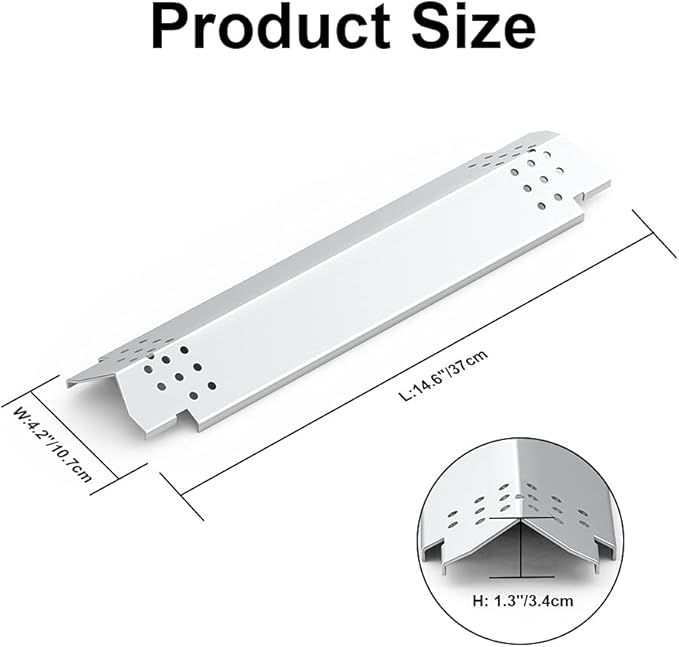 Grill Heat Plates, Replacement Parts for Home Depot Nexgrill 720-0830H, 5 Burner 720-0888, 720-0888N, 720-0882A, 720-0882S, 6 Burner 720-0896B, 720-0898 Gas Grill