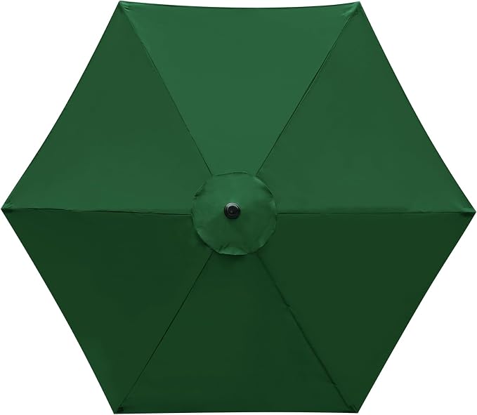 9 Feet Patio Umbrella Replacement Canopy for 6 Ribs, Market Umbrella Top, Yard Table Umbrella Top Cover,Universal Strong and Thick Umbrella Canopy,Canopy Only